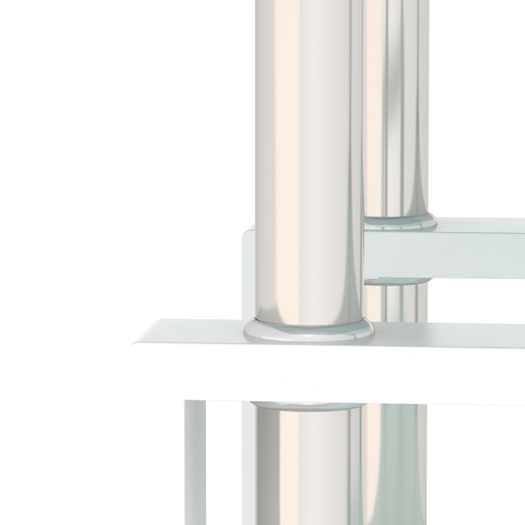 2-Pc Modern Tempered Glass Coffee Tables