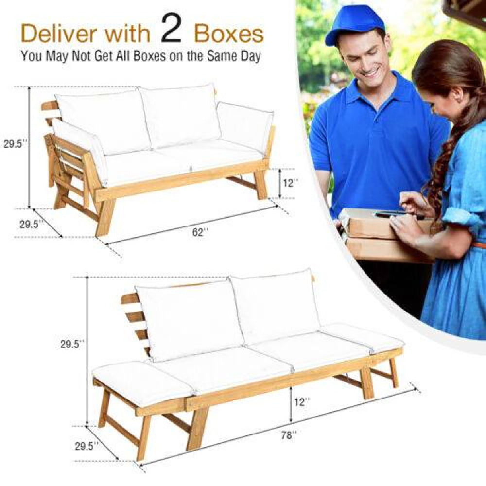 Patio Convertible Sofa