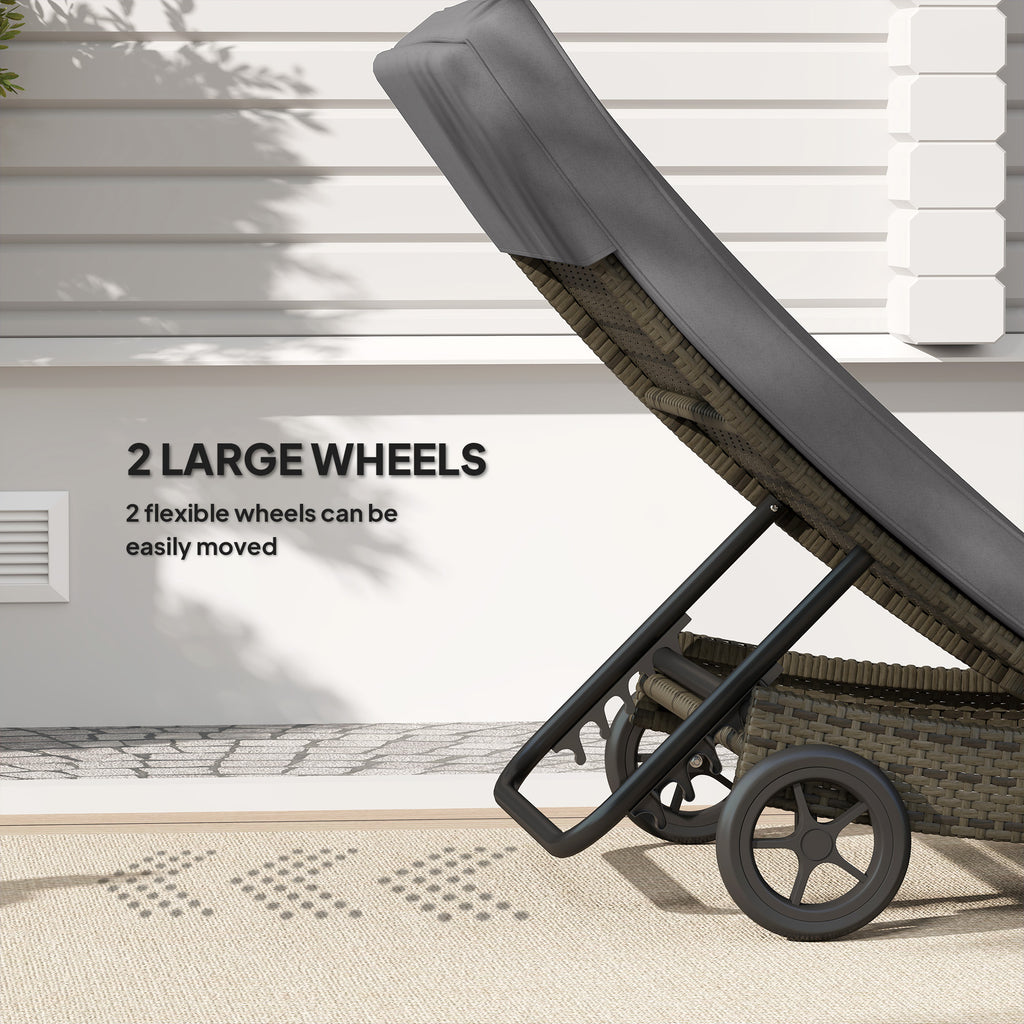 Patio Wicker Chaise Lounge