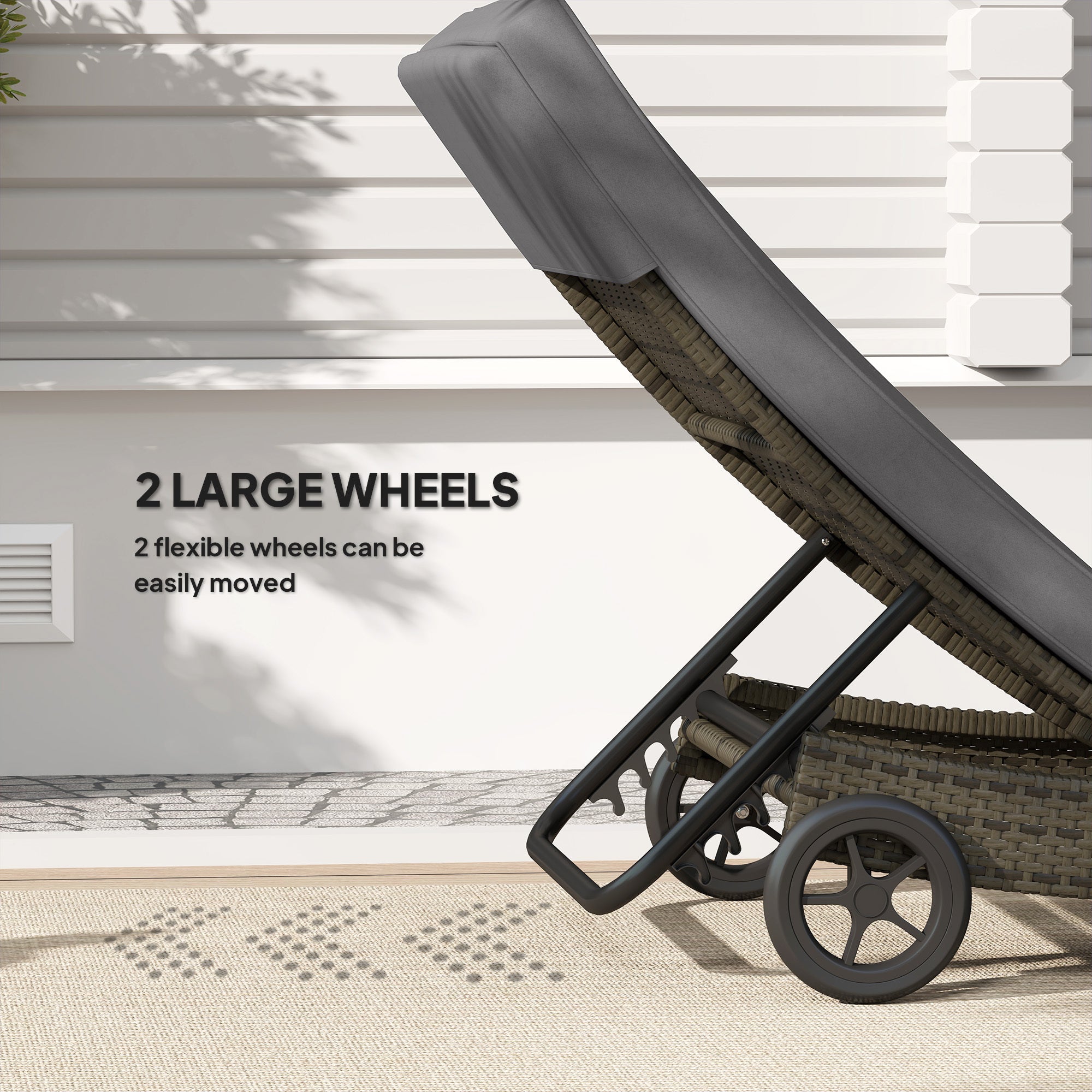 Patio Wicker Chaise Lounge