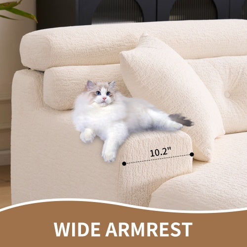 LY-029B WHITE COMPRESSION SOFA