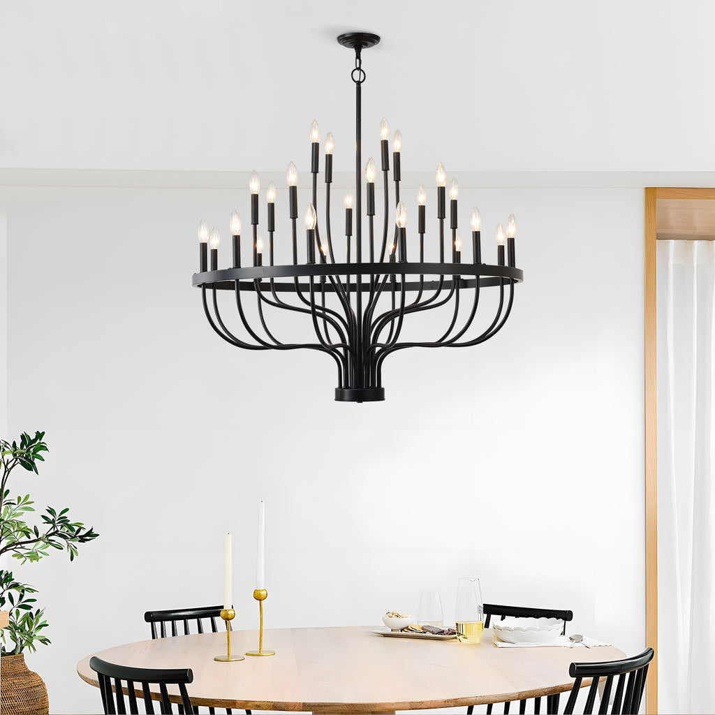 Iron Candle Chandelier