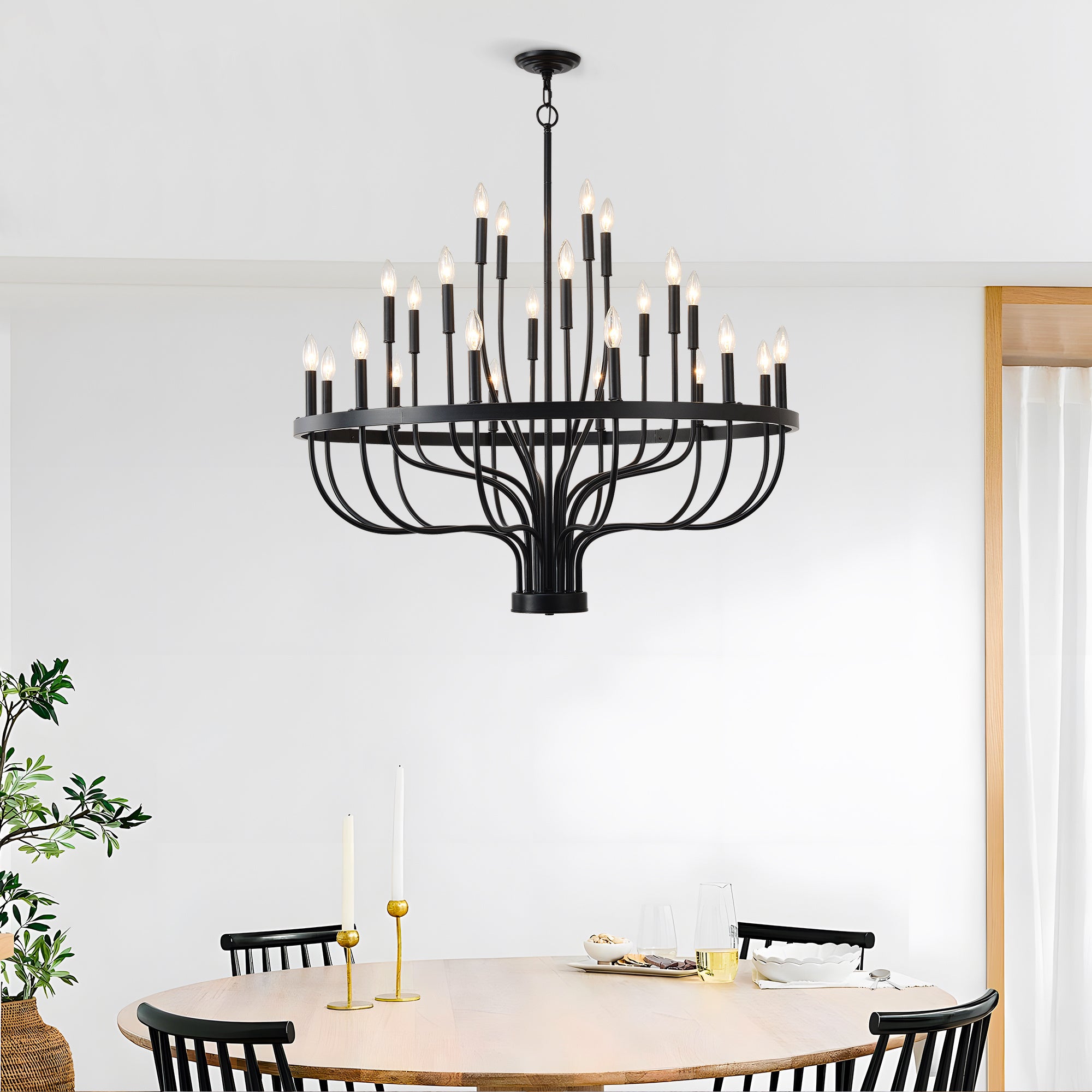 Iron Candle Chandelier