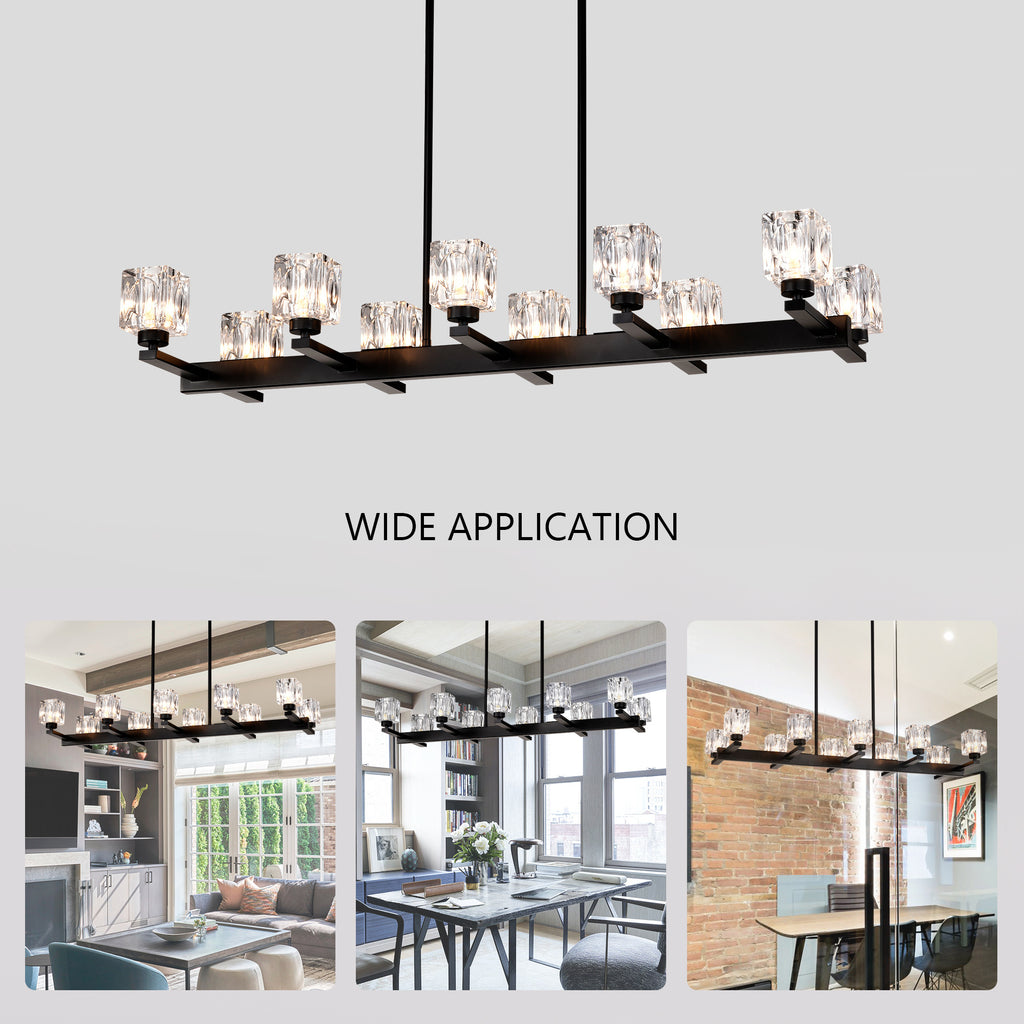 Black Farmhouse Linear Pendant