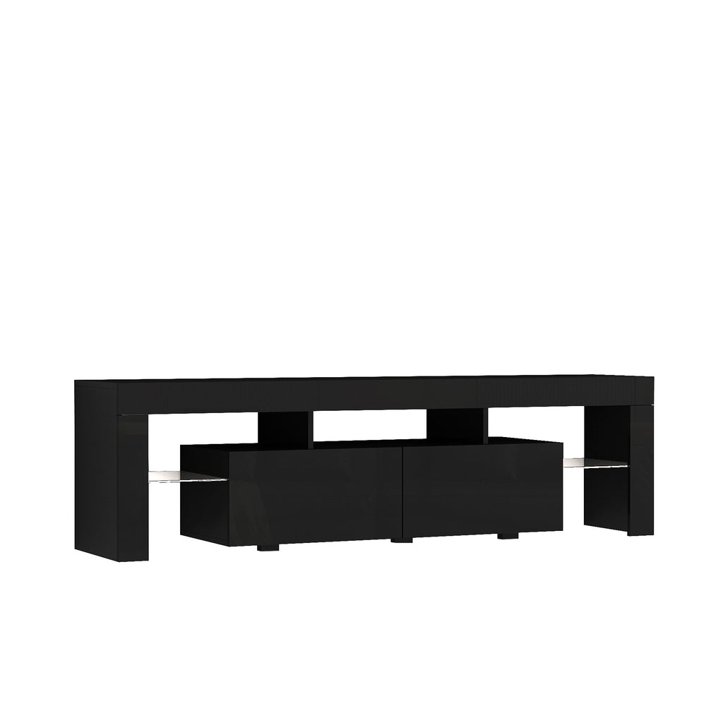 High Gloss TV Stand With LED Lights