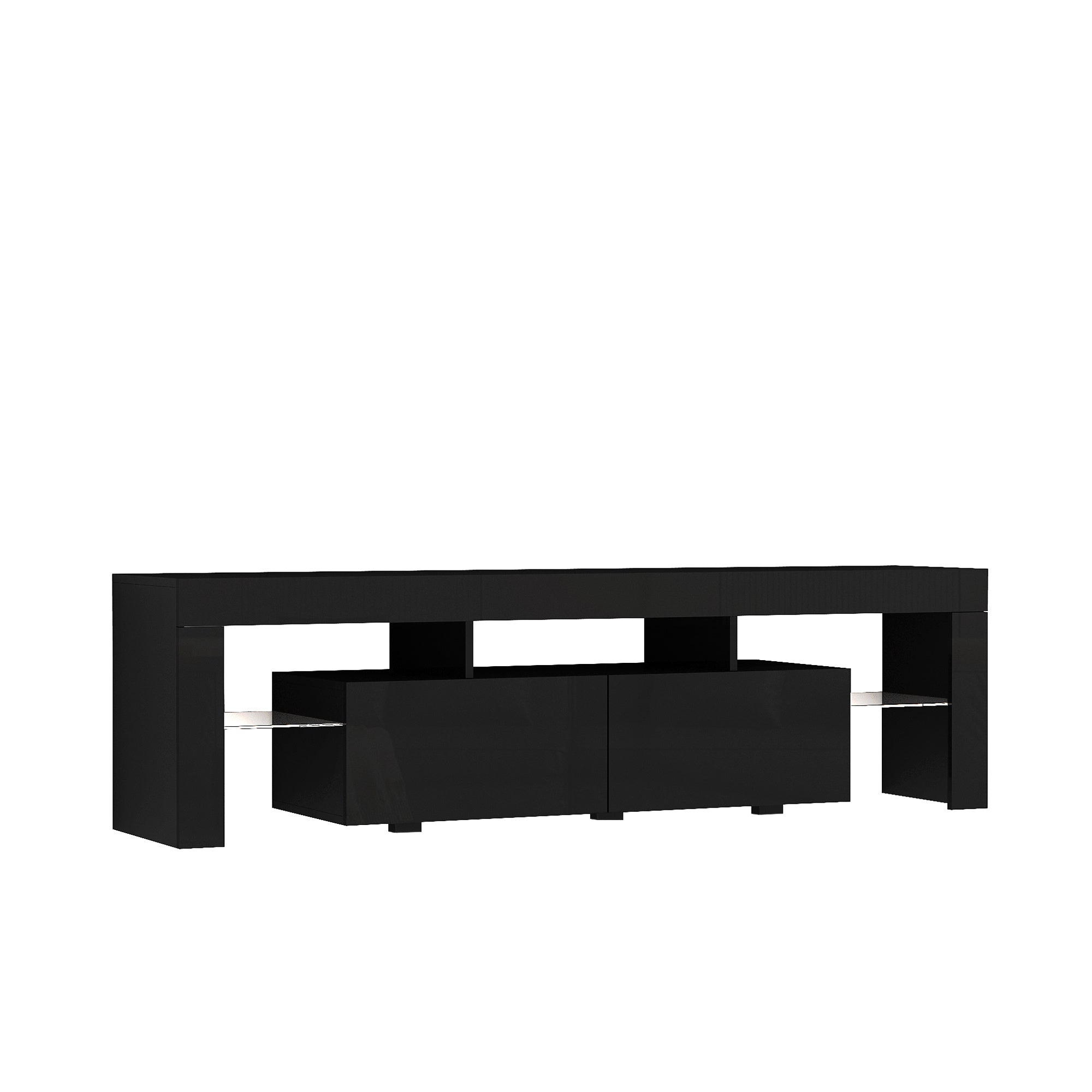 High Gloss TV Stand With LED Lights