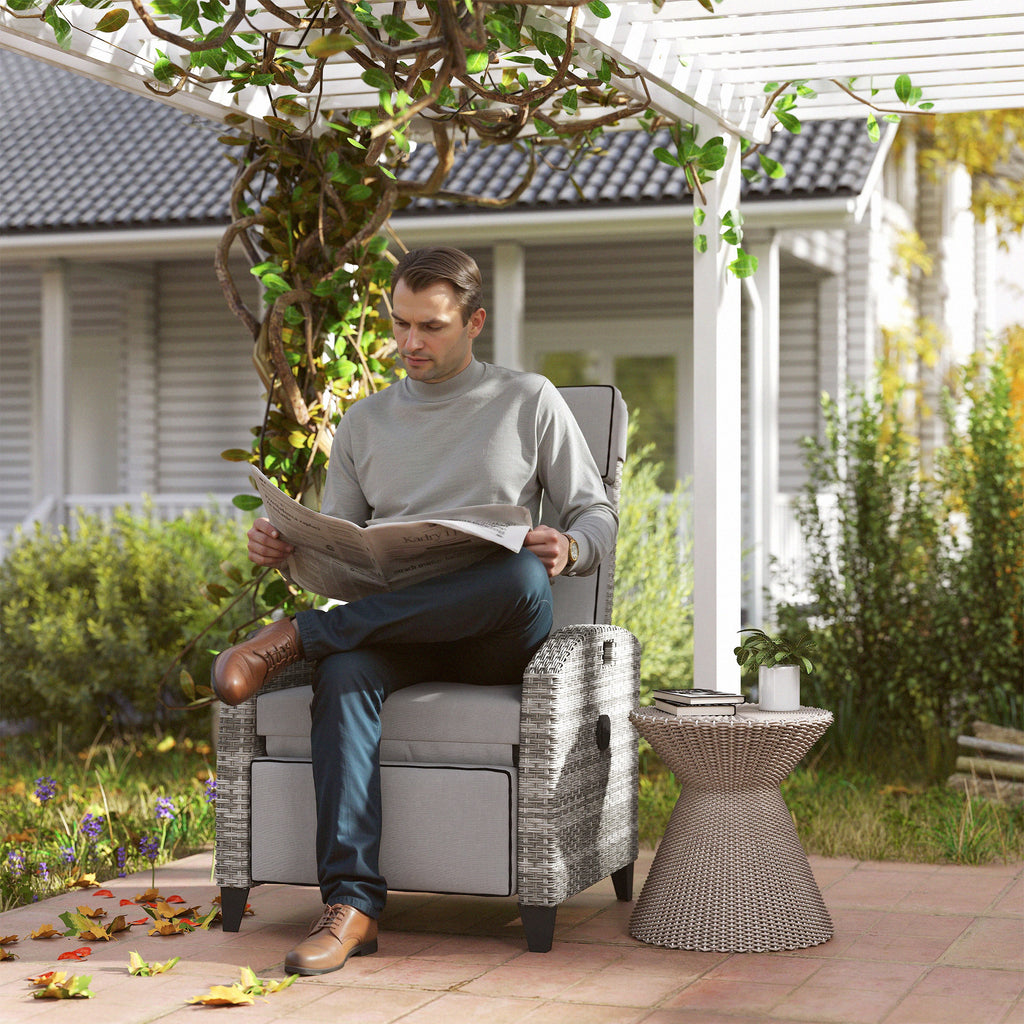 Outdoor Recliner Chair With Cushions