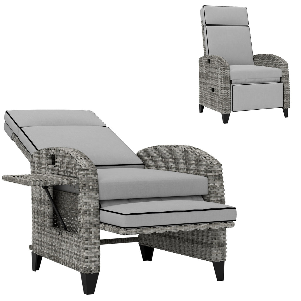 Outdoor Recliner Chair With Cushions