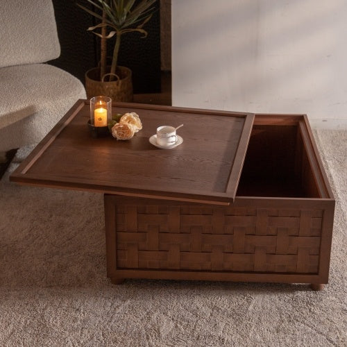 Farmhouse Coffee Table With Storage