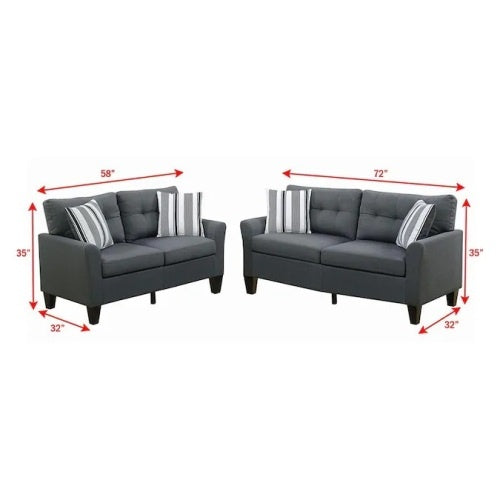 2pc Sofa/Loveseat