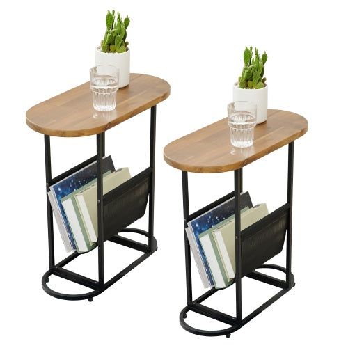 Acacia Oval Small Side Tables