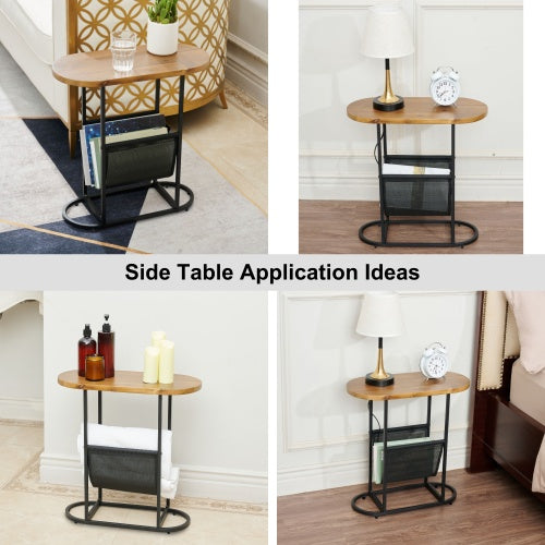 Acacia Oval Small Side Tables