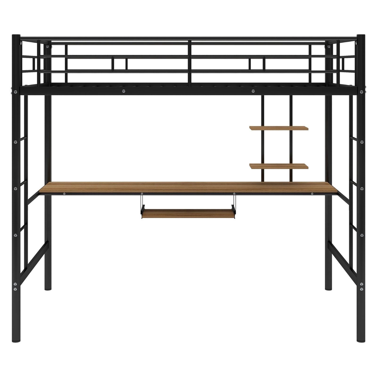 Twin Loft Bed With Desk And Shelf