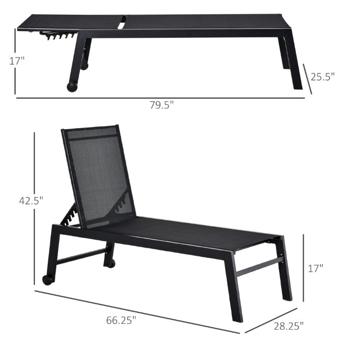 Patio Chaise Lounge Chair