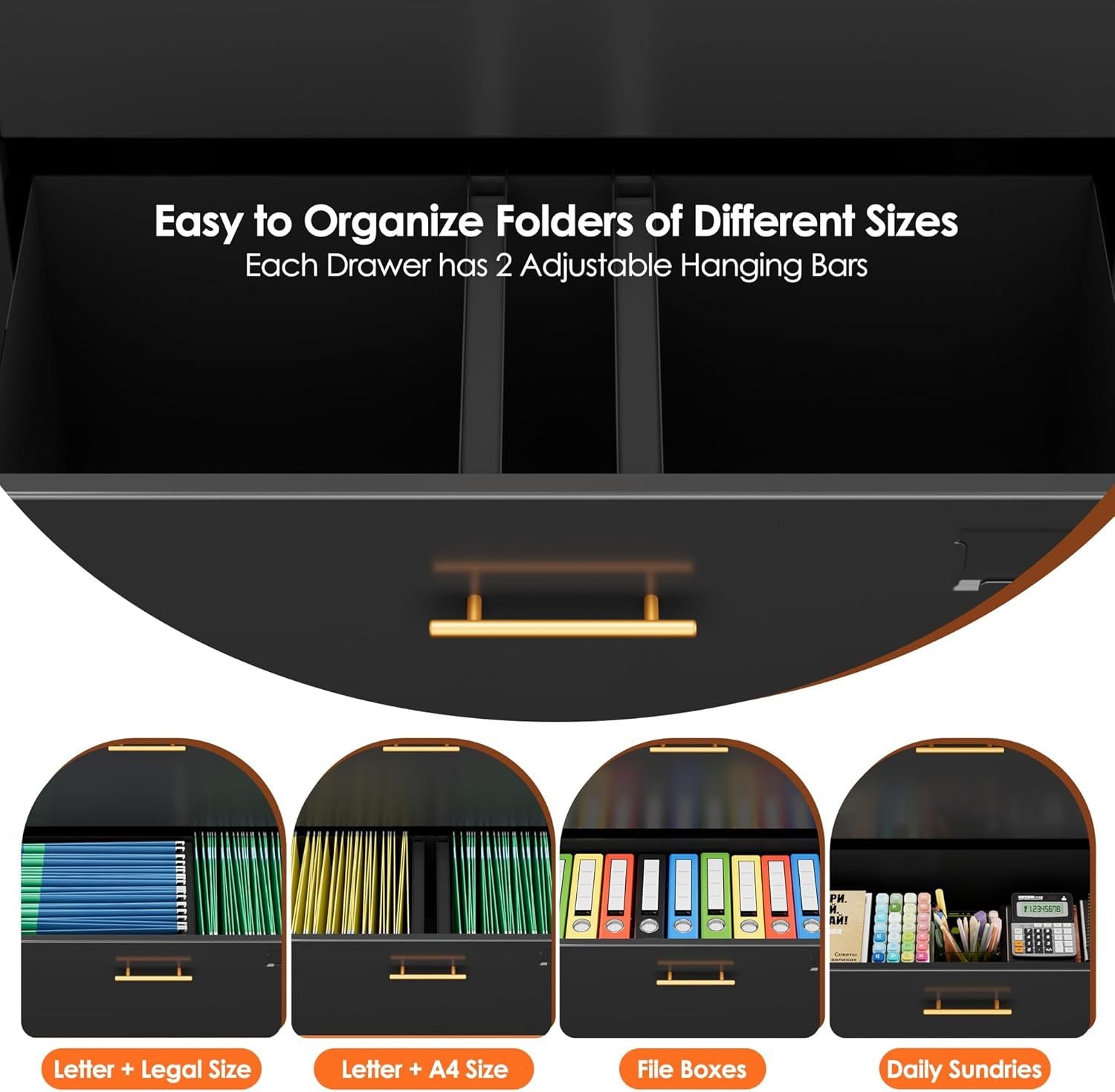 2 Drawers Storage Cabinet