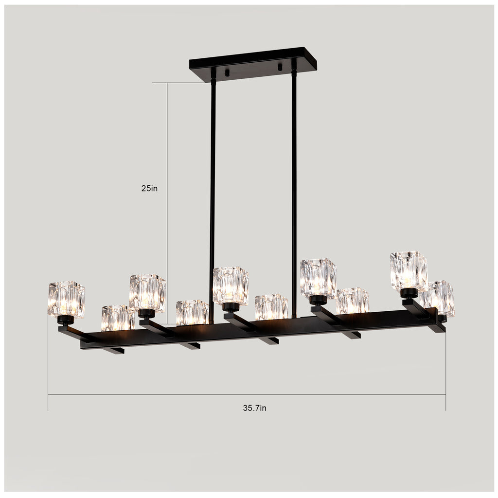 Black Farmhouse Linear Pendant