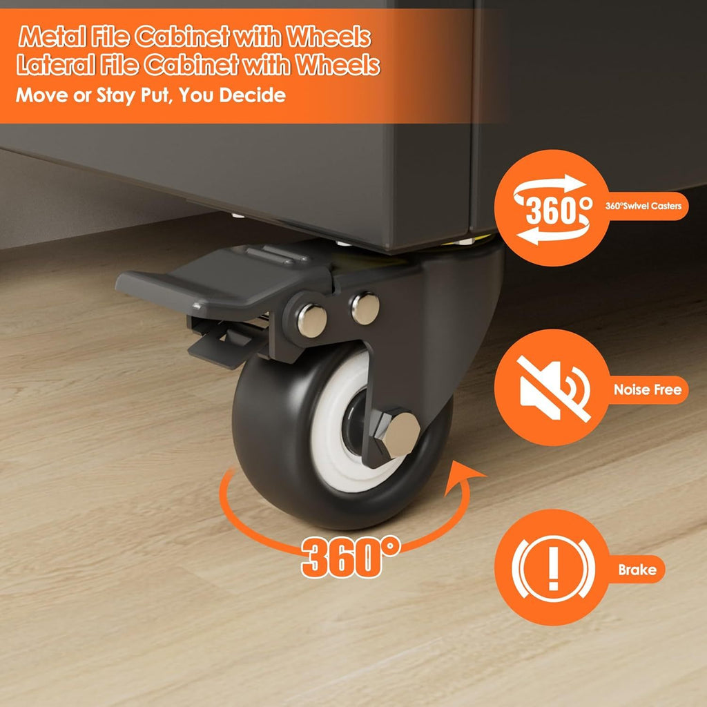 2 Drawers Storage Cabinet