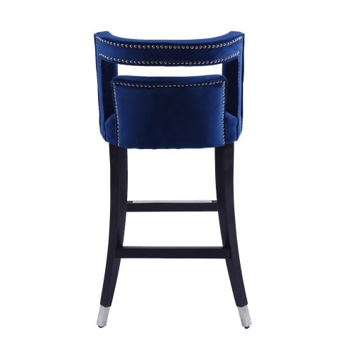 Suede Velvet Barstools