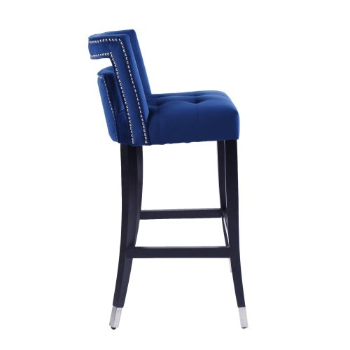 Suede Velvet Barstools