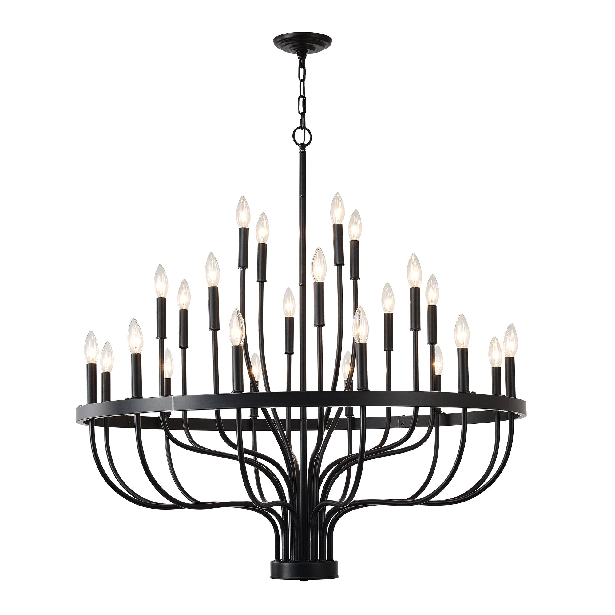 Iron Candle Chandelier