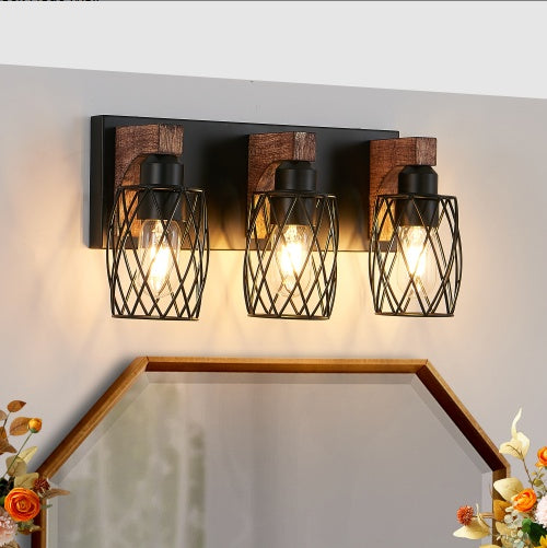 Industrial Vintage 3-Light Wall Sconce