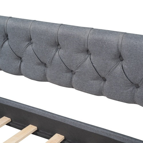 Upholstered Twin Daybed With Two Drawers