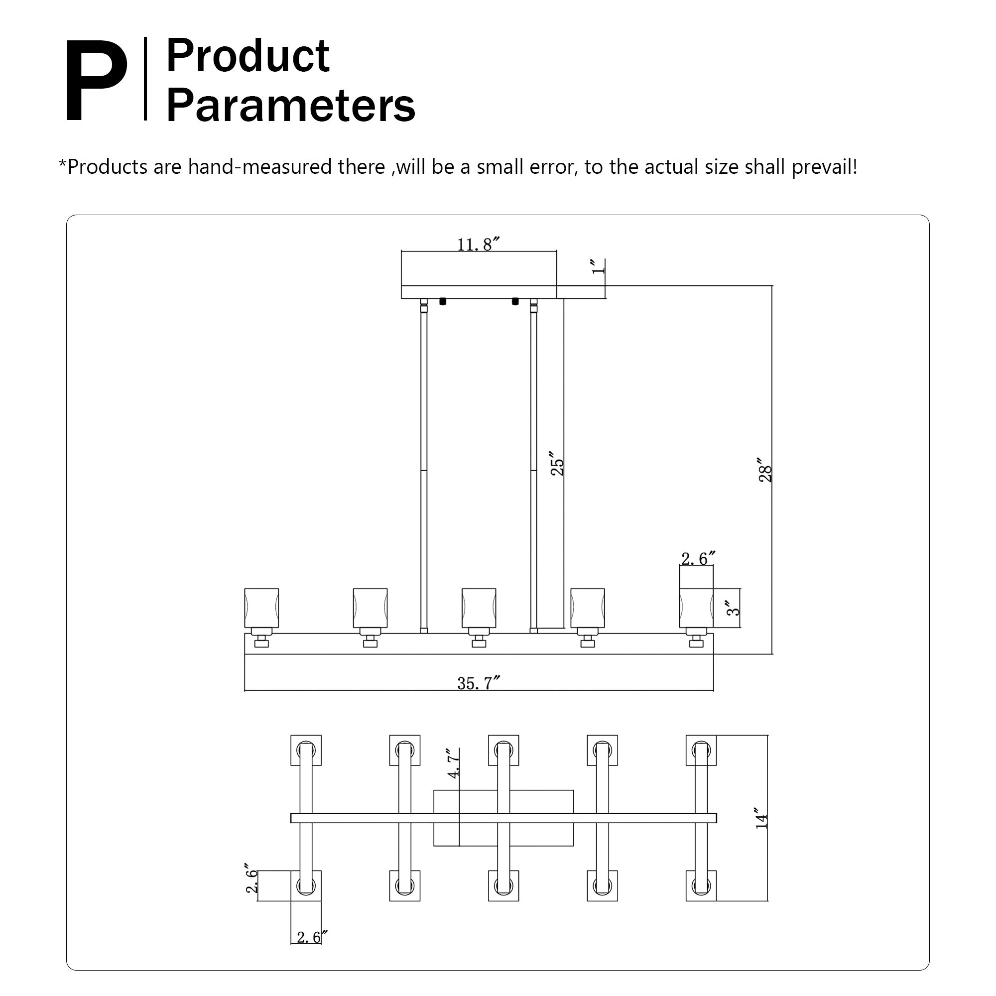 Black Farmhouse Linear Pendant