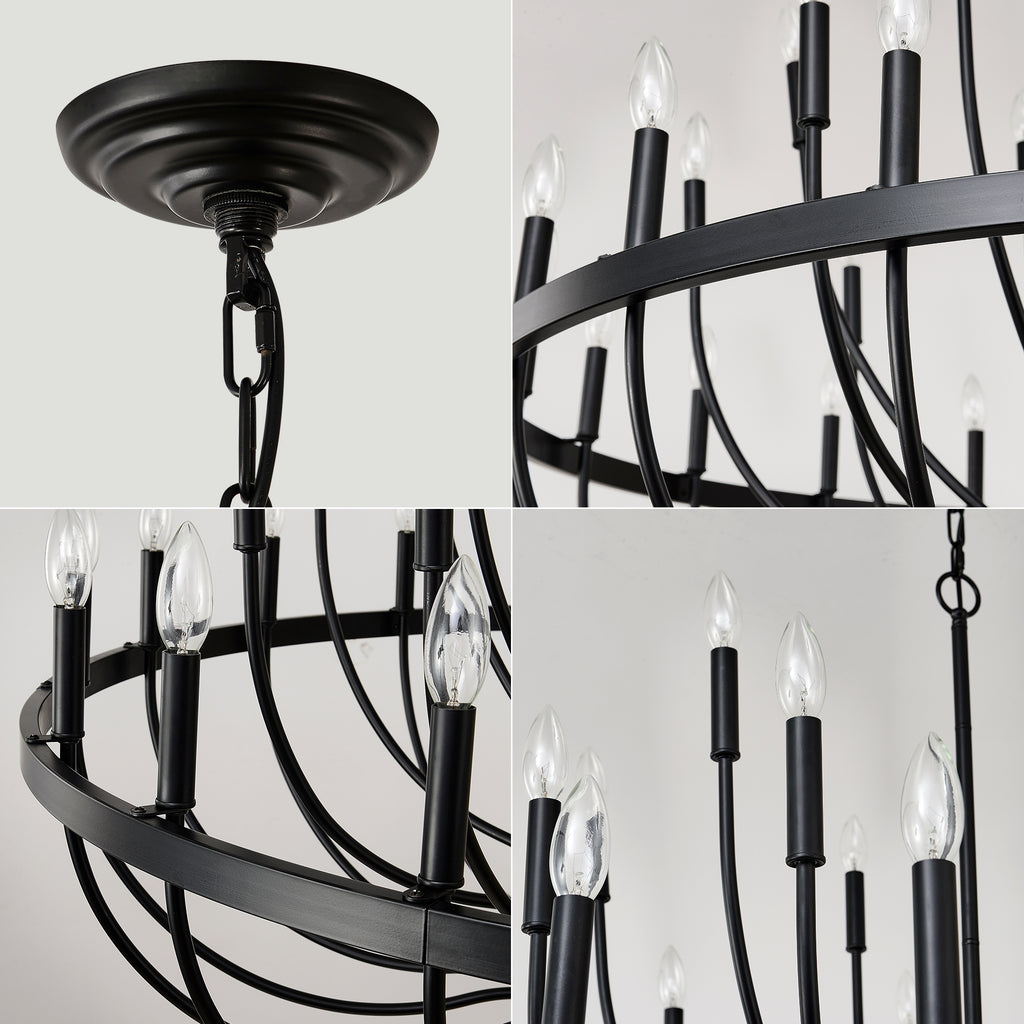 Iron Candle Chandelier