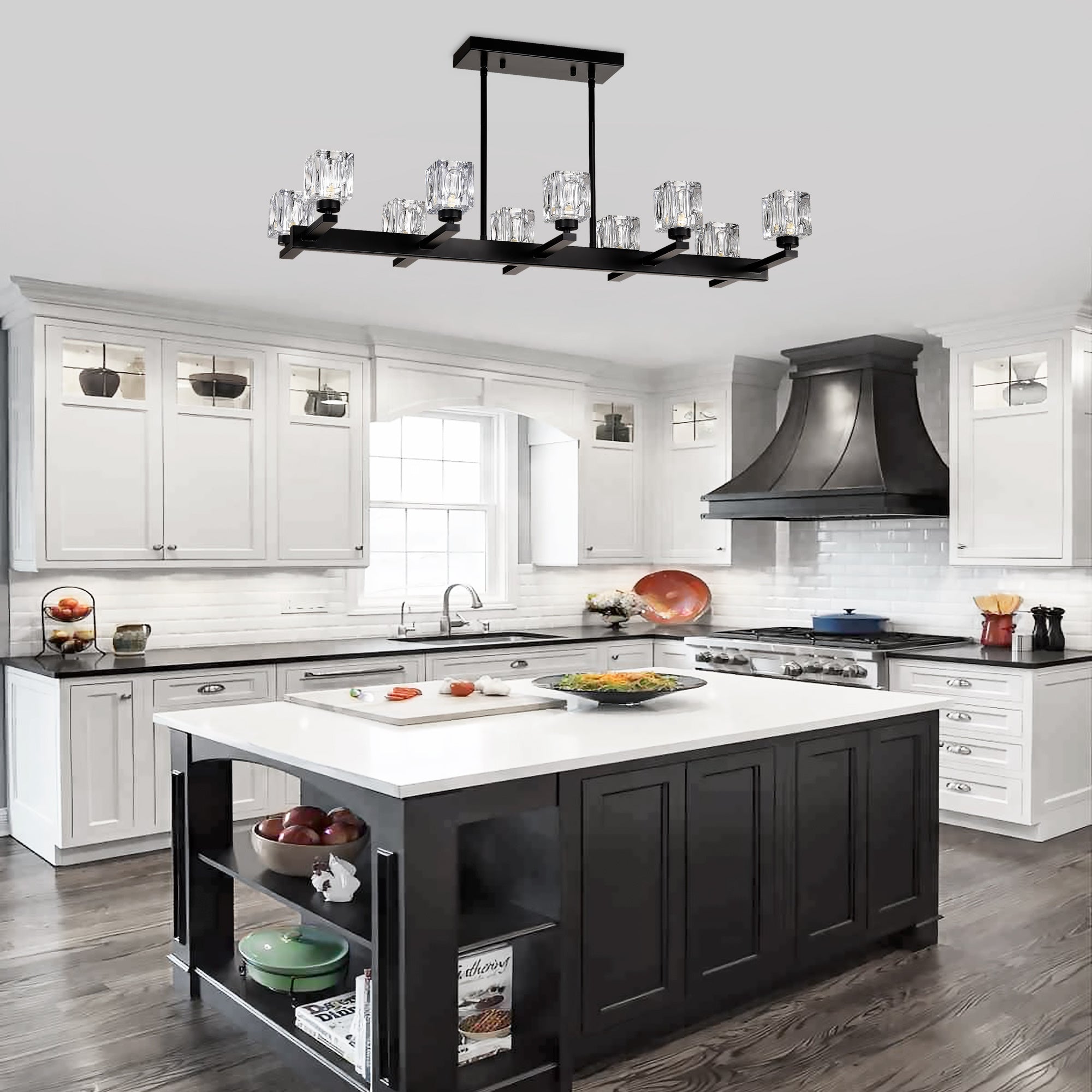 Black Farmhouse Linear Pendant