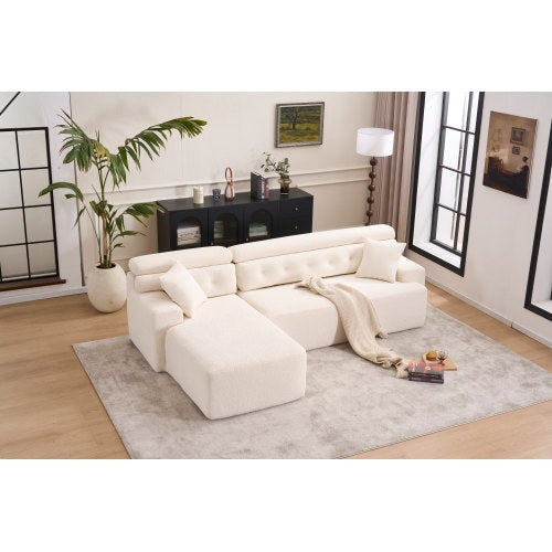 LY-029B WHITE COMPRESSION SOFA