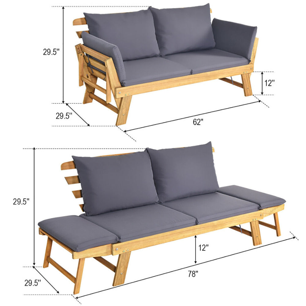 Patio Convertible Sofa