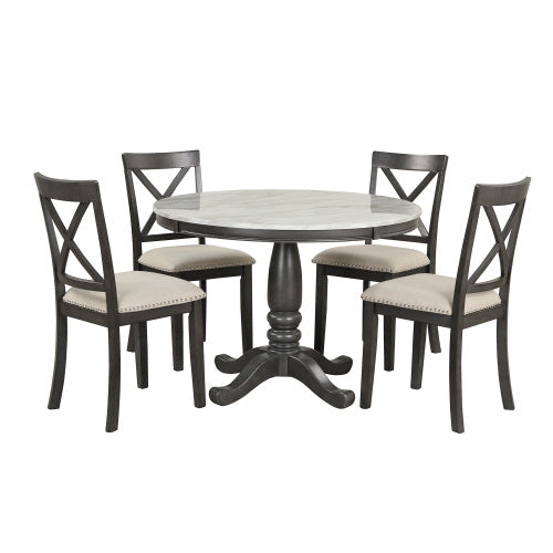 5 Pieces Dining Table And Chairs Set