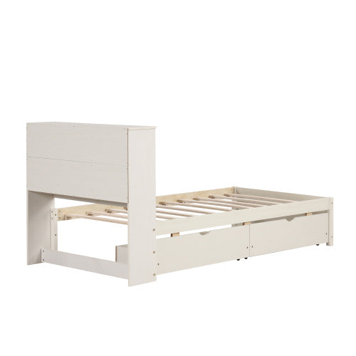 Twin Size Bed Frame With Built-in USB Port