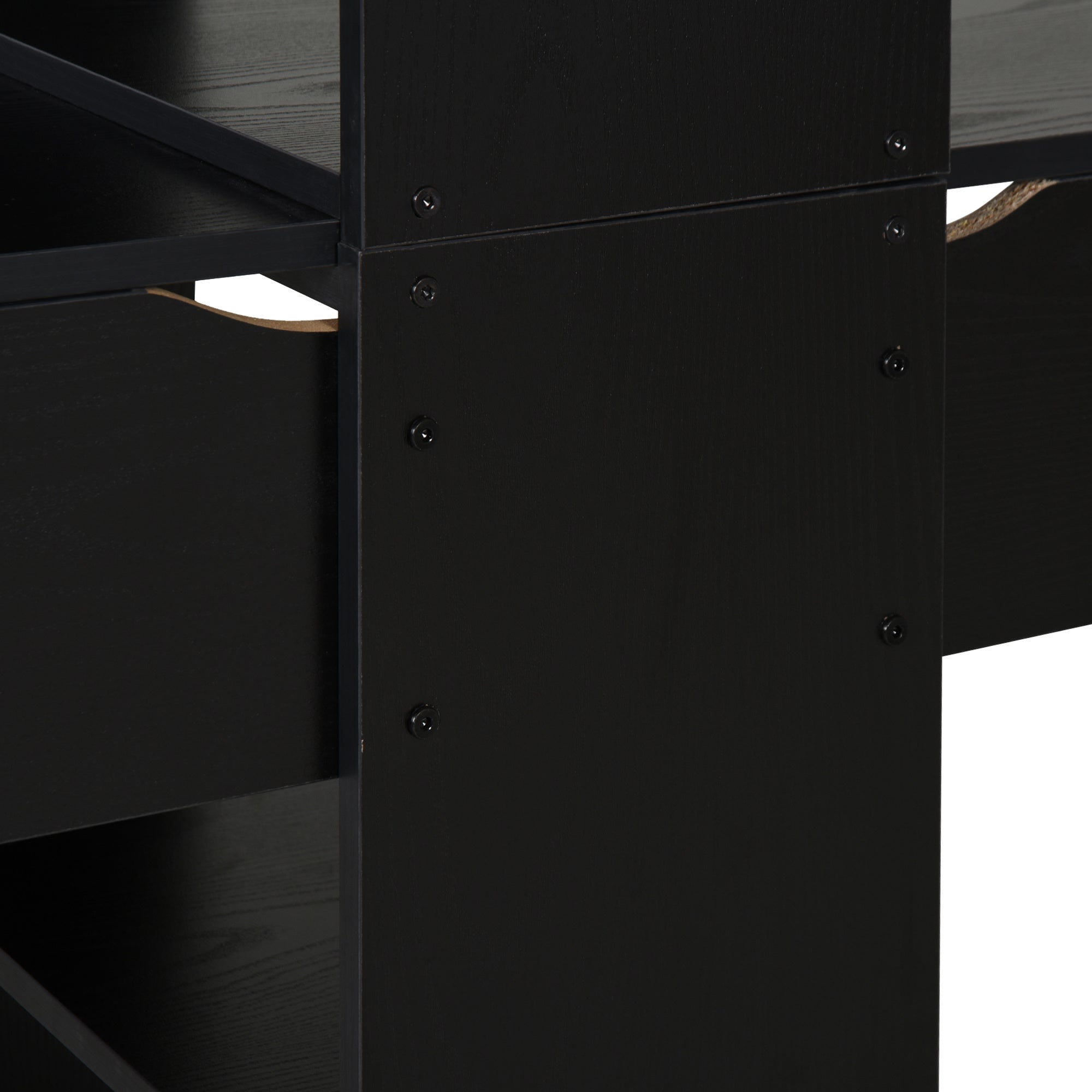 2-Person Desk With Bookshelf