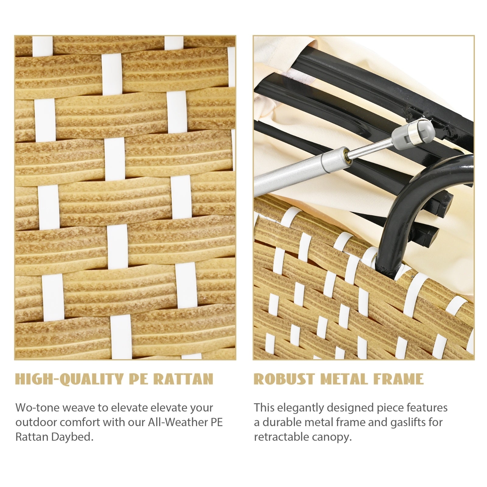 TOPMAX Patio Round Outdoor Sectional Sofa Set