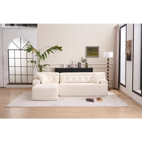 LY-029B WHITE COMPRESSION SOFA