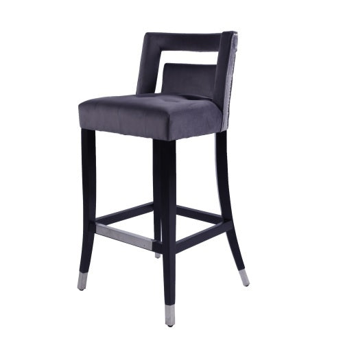 Suede Velvet Barstools
