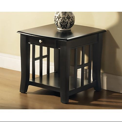 Ebony Finish End Table
