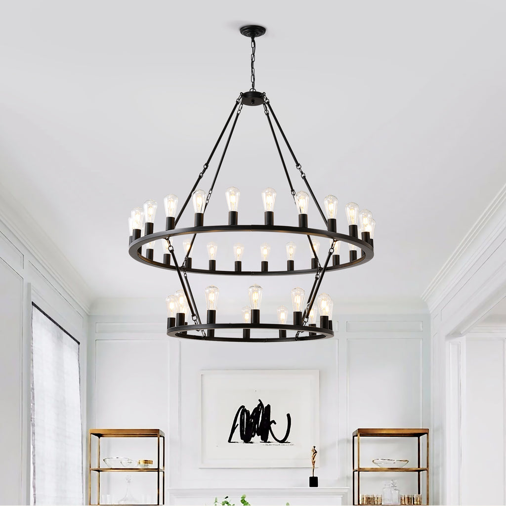 Wagon Wheel Chandelier