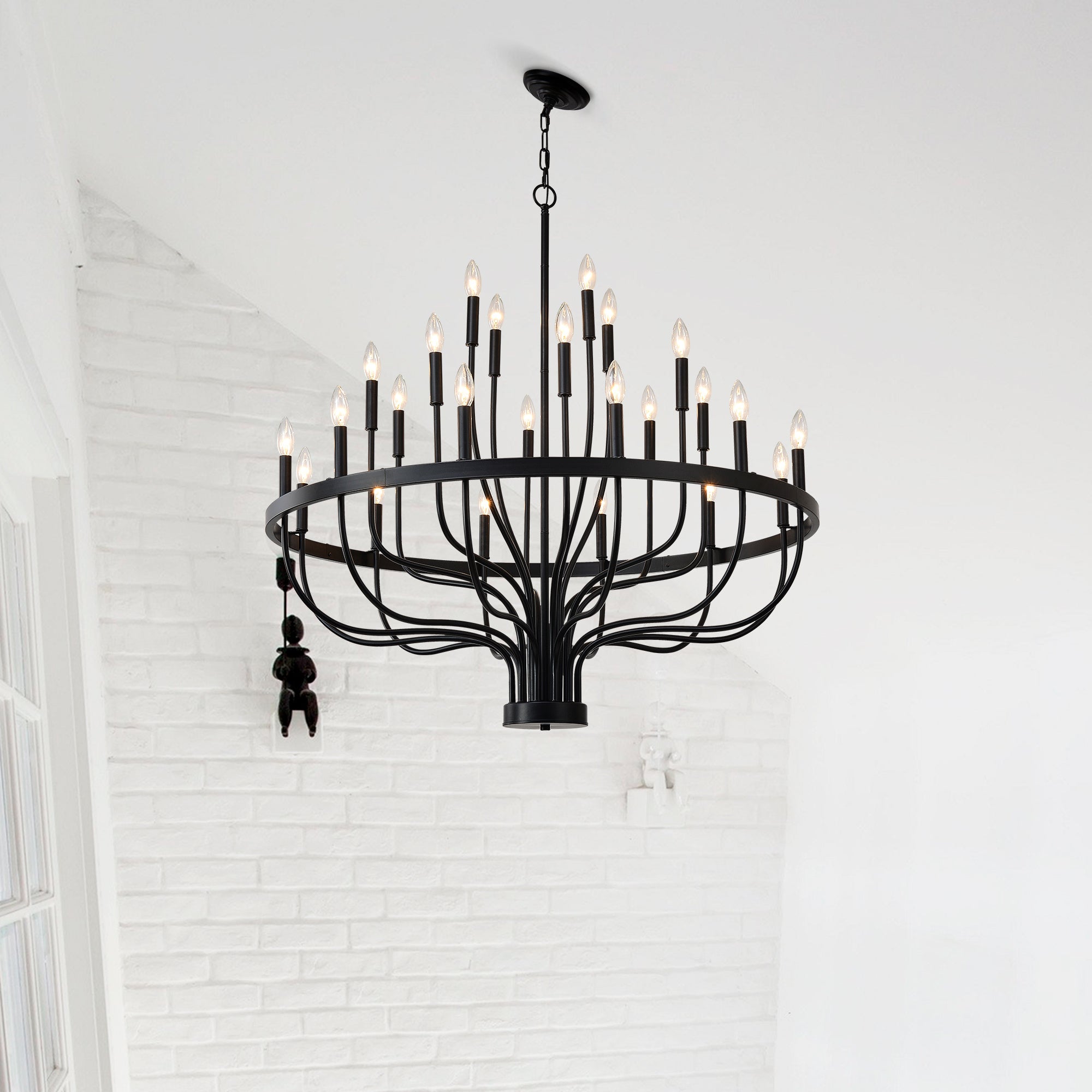 Iron Candle Chandelier