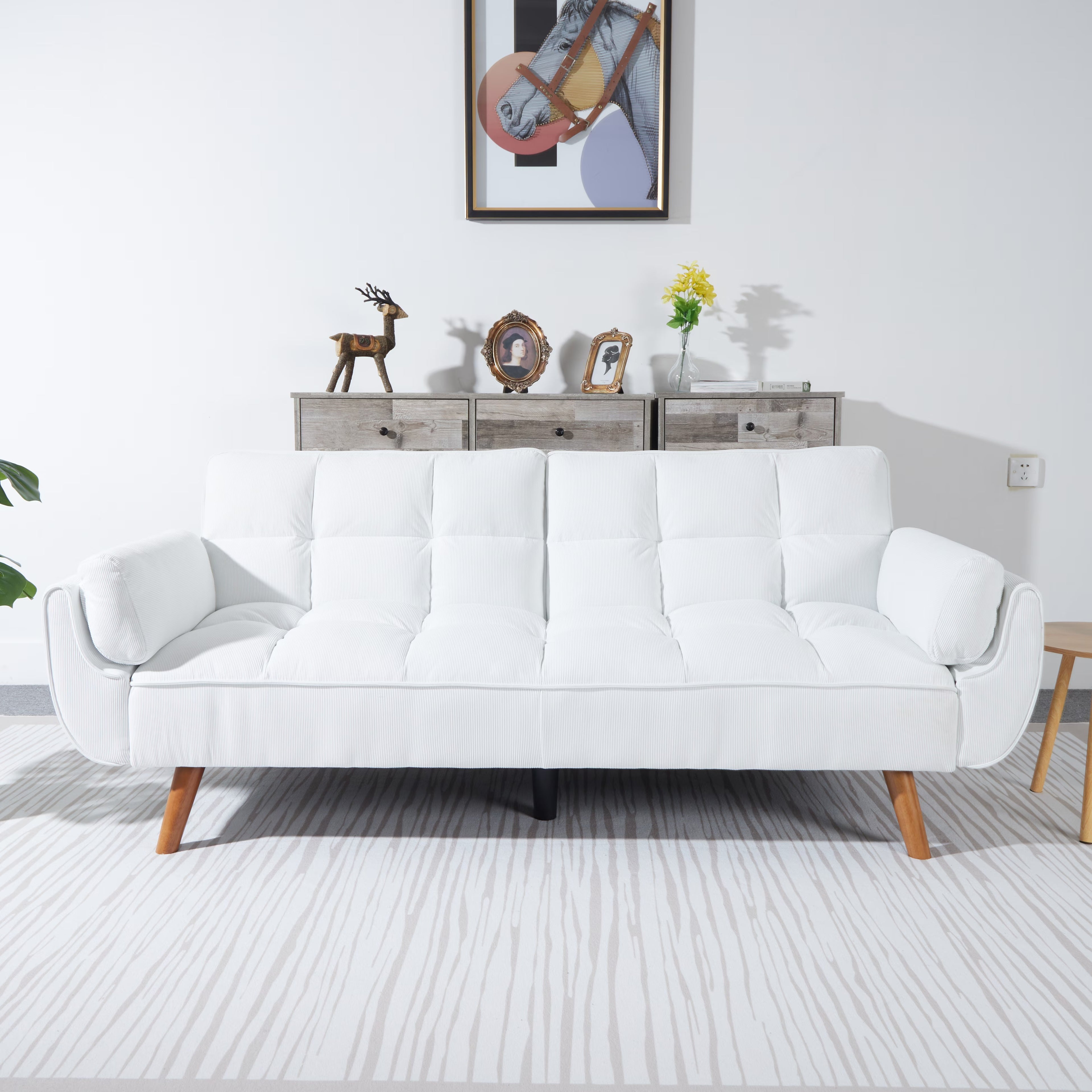 2064 Corduroy Sofa & Sofa Bed-White Icon