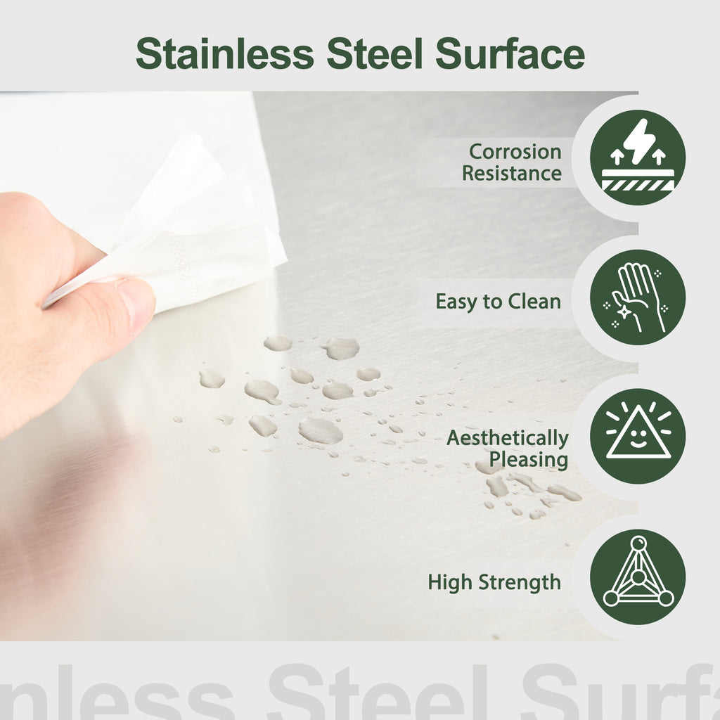 Outdoor Grill Cart With Stainless Steel Tabletop