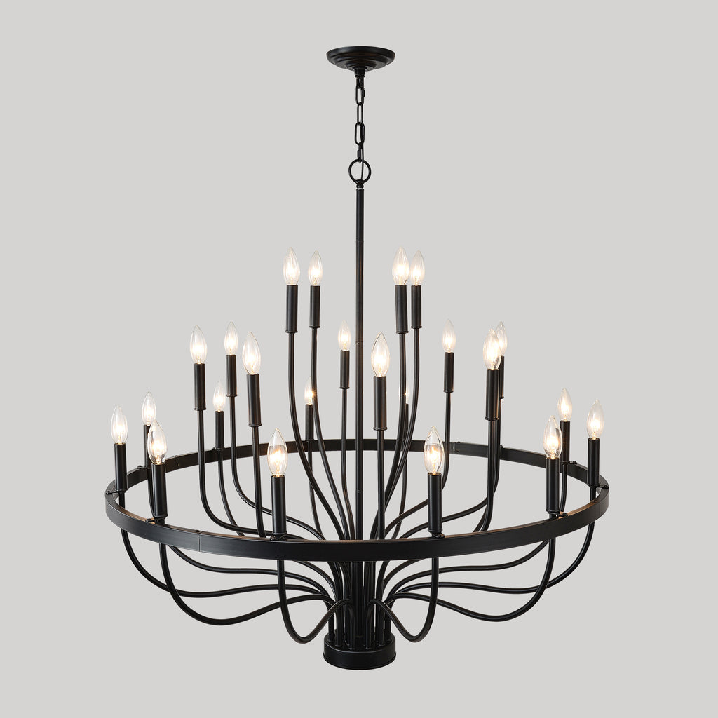 Iron Candle Chandelier