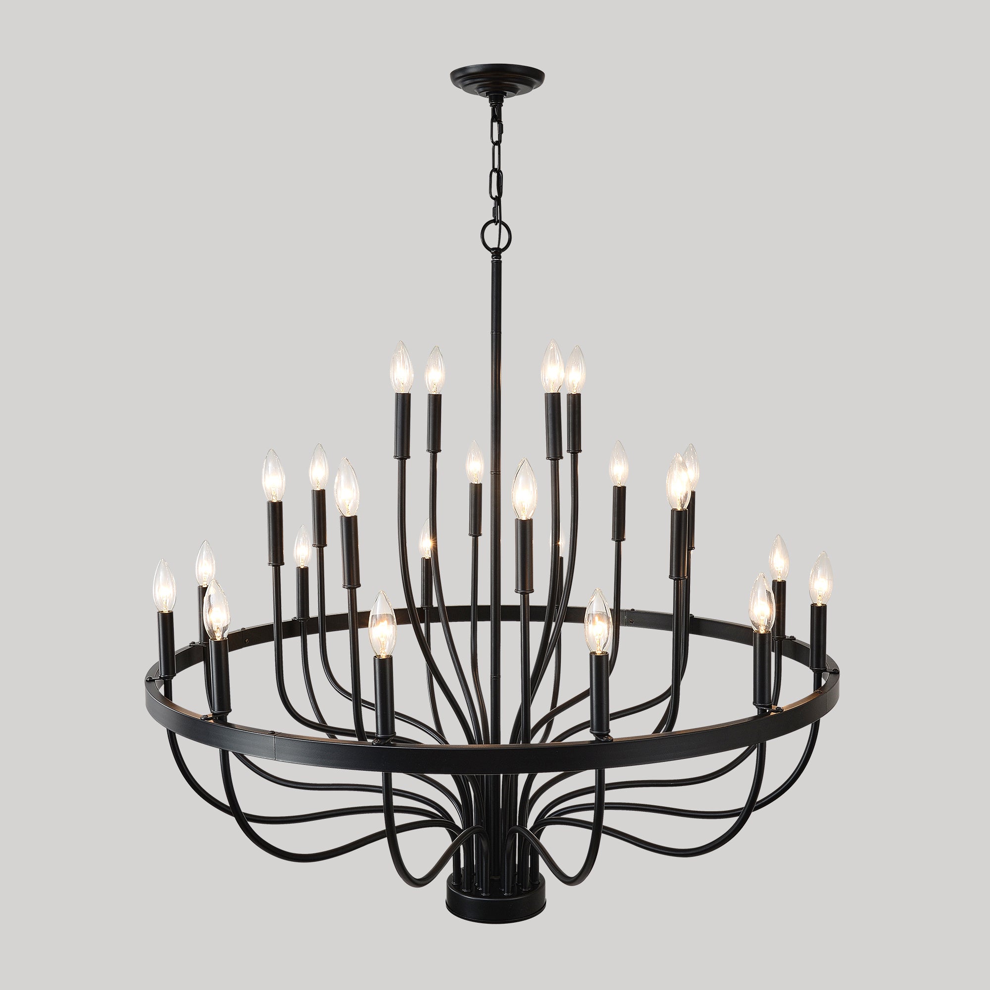 Iron Candle Chandelier