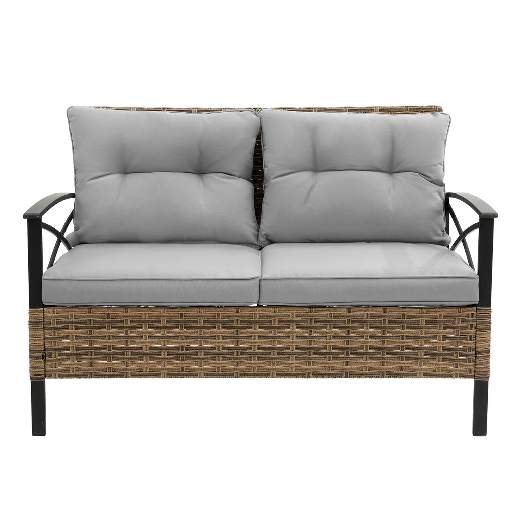 Patio 4 Piece Sectional Sofa Set