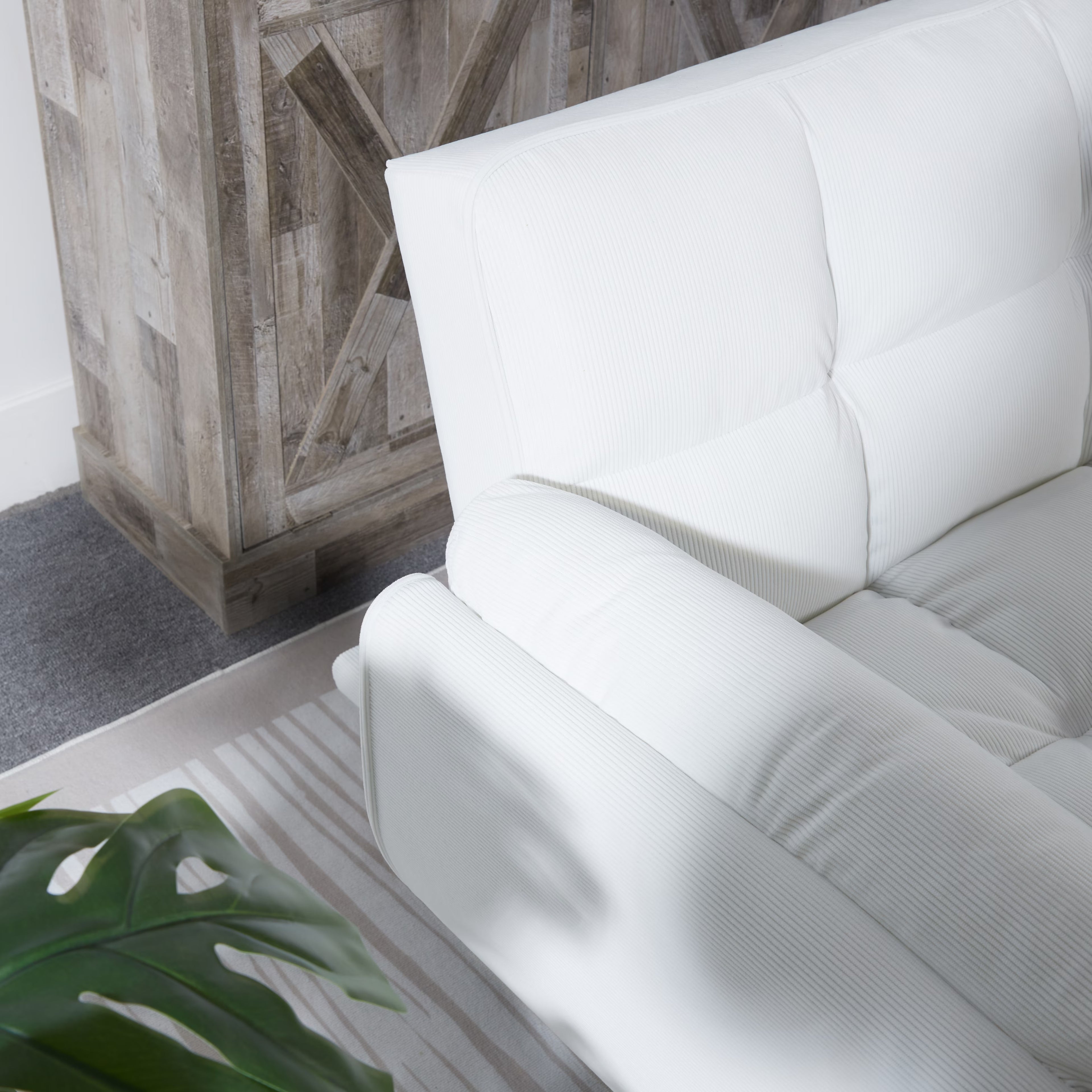 2064 Corduroy Sofa & Sofa Bed-White Icon