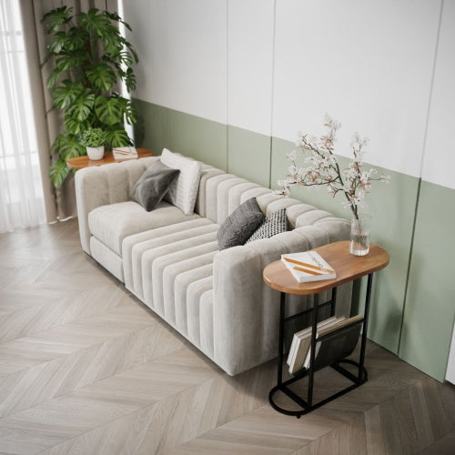 Acacia Oval Small Side Tables