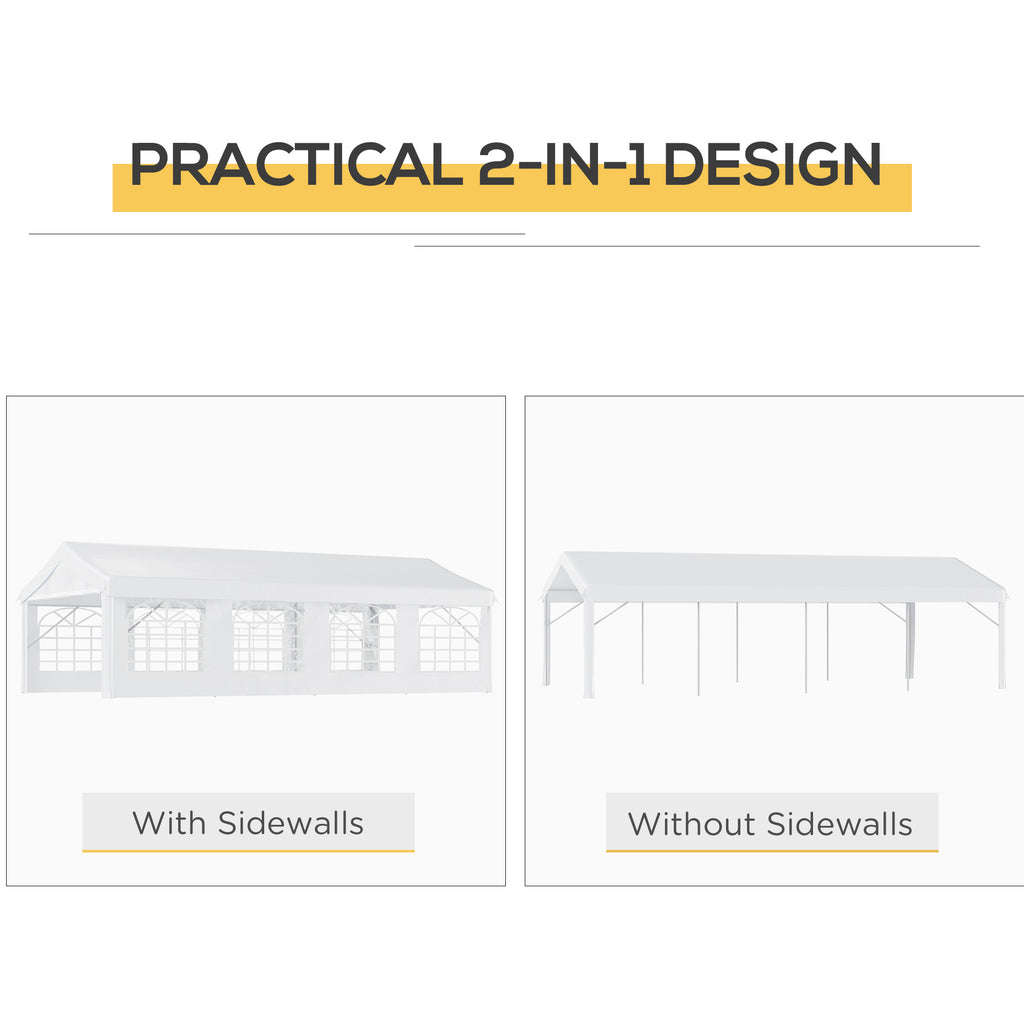 13'X26'Heavy-Duty Outdoor Carport-Party Event Tent