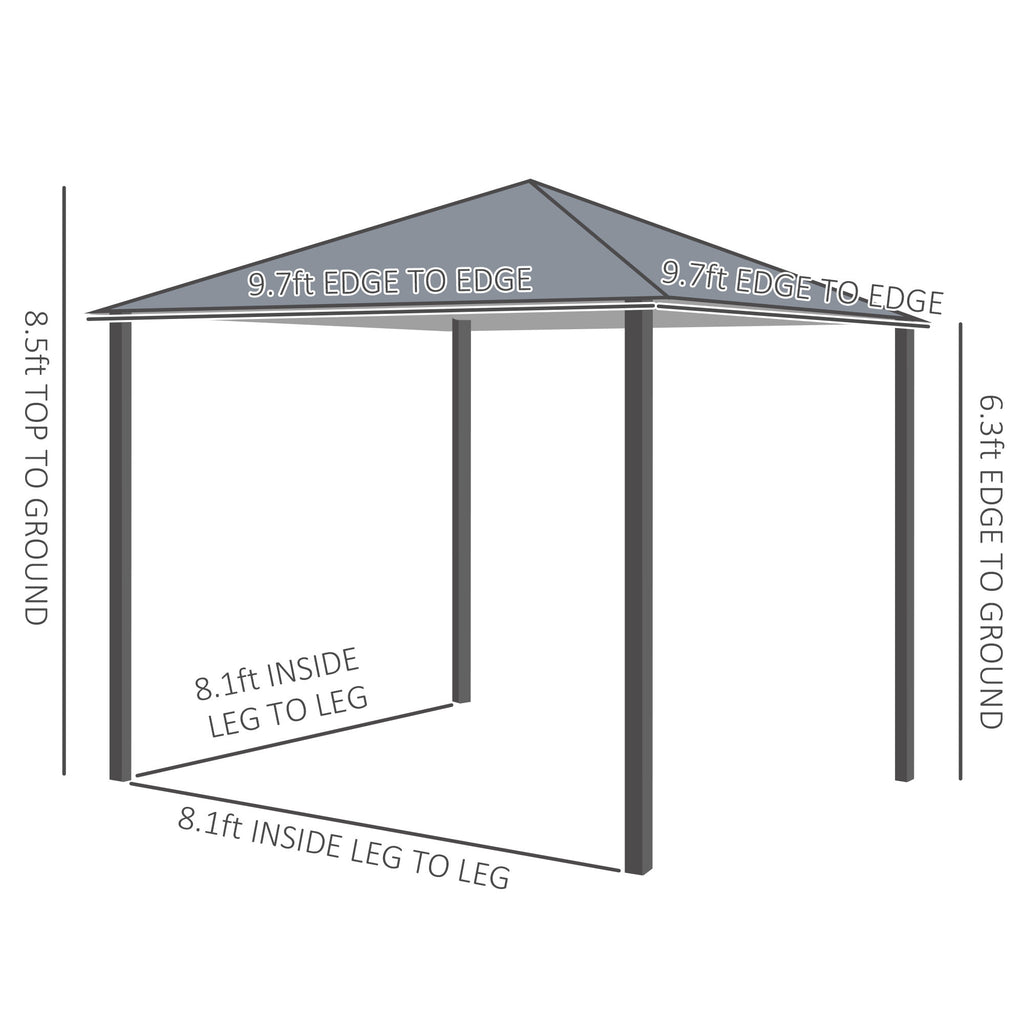10'x10' Covered Gazebo