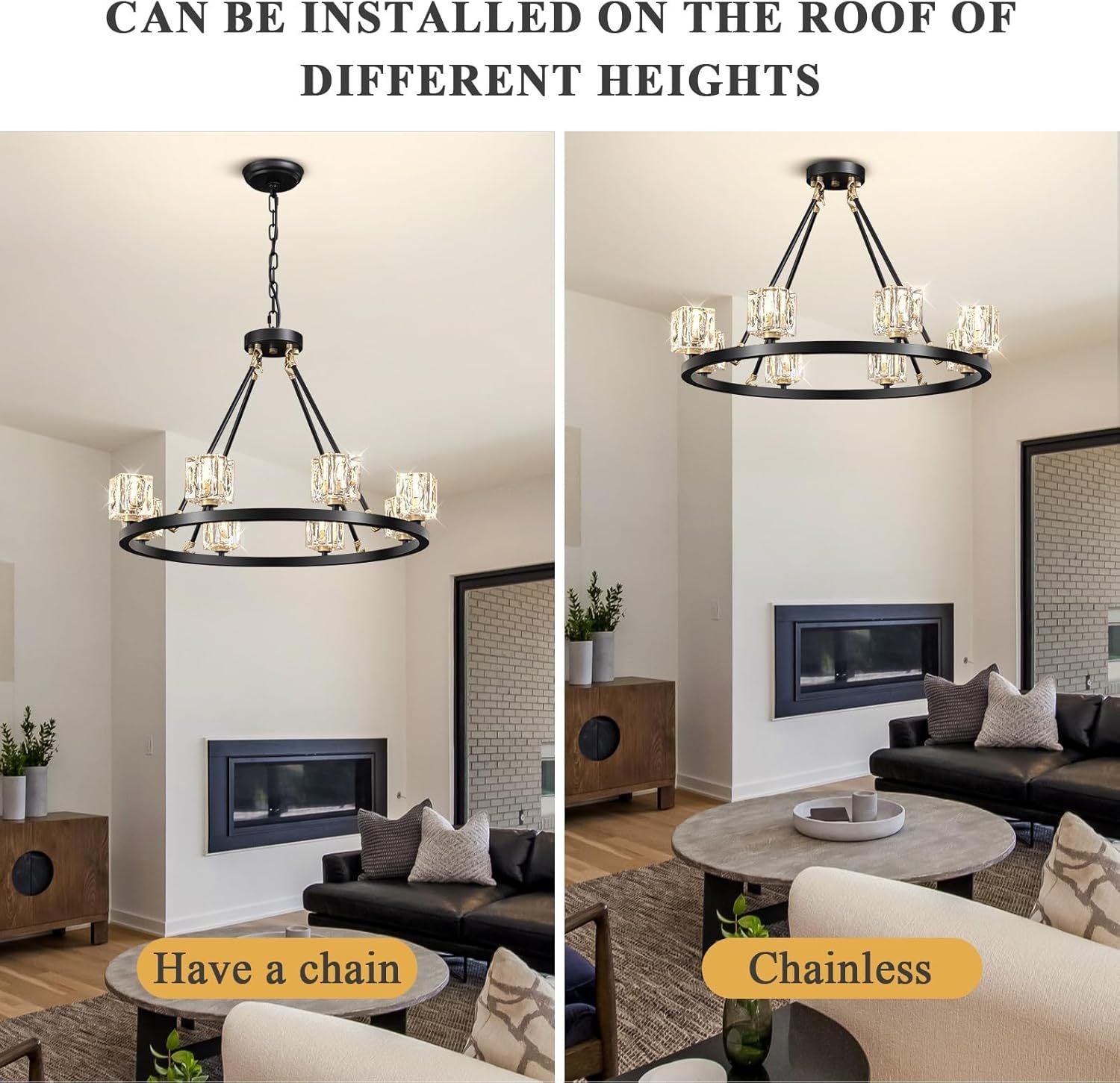 Black Wagon Wheel Chandelier